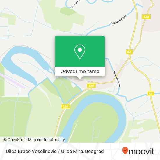 Ulica Brace Veselinovic / Ulica Mira mapa