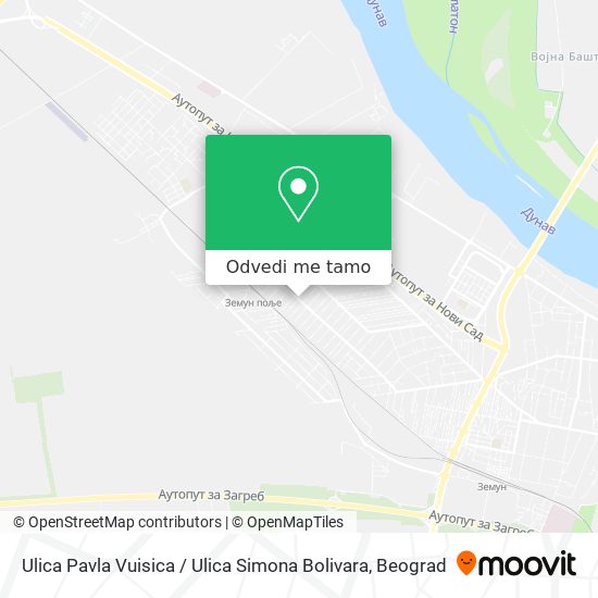 Ulica Pavla Vuisica / Ulica Simona Bolivara mapa