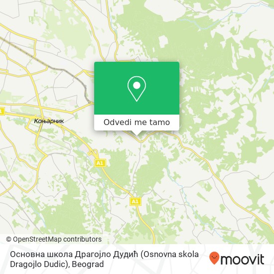 Основна школа Драгојло Дудић (Osnovna skola Dragojlo Dudic) mapa