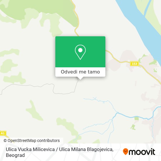 Ulica Vucka Milicevica / Ulica Milana Blagojevica mapa