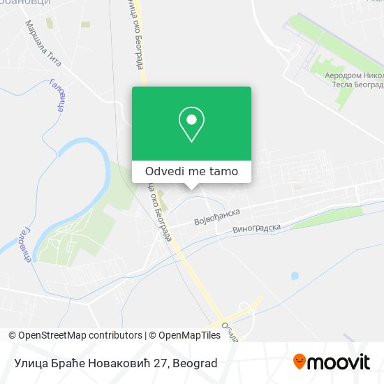 Улица Браће Новаковић 27 mapa