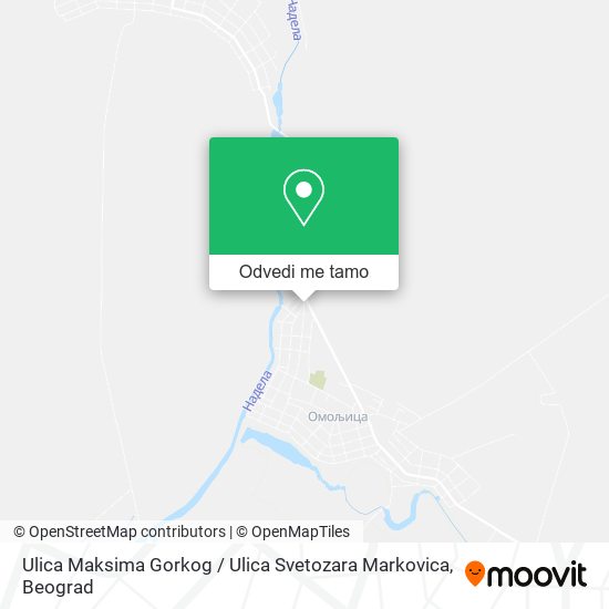 Ulica Maksima Gorkog / Ulica Svetozara Markovica mapa