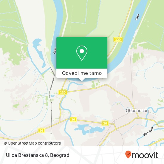 Ulica Brestanska 8 mapa