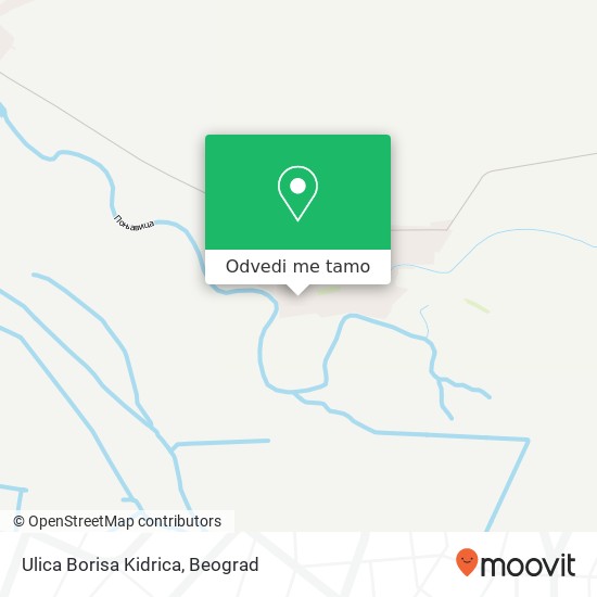 Ulica Borisa Kidrica mapa