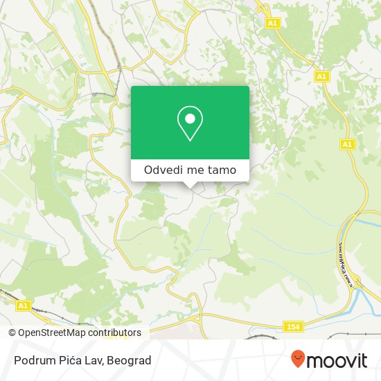 Podrum Pića Lav mapa