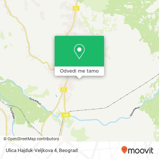 Ulica Hajduk-Veljkova 4 mapa