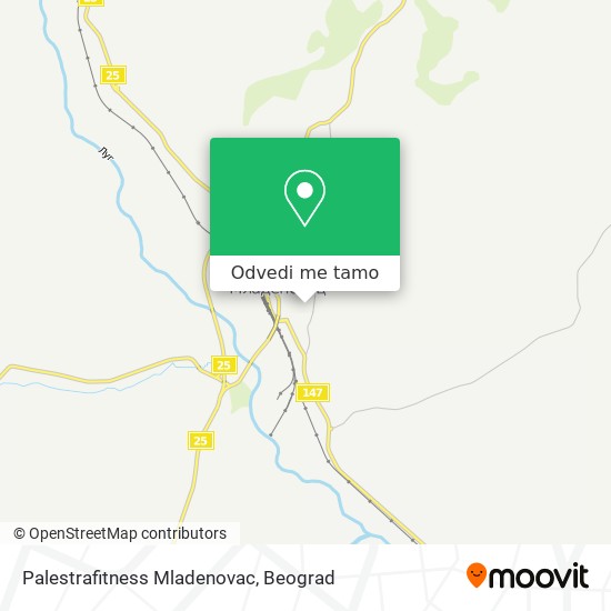 Palestrafitness Mladenovac mapa