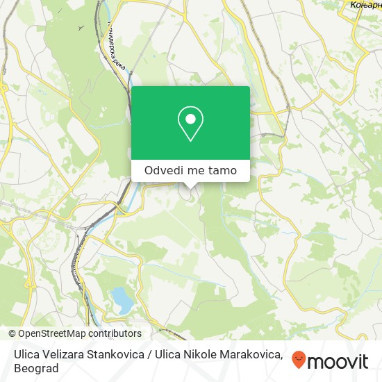 Ulica Velizara Stankovica / Ulica Nikole Marakovica mapa