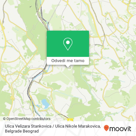 Ulica Velizara Stankovica / Ulica Nikole Marakovica mapa