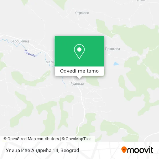 Улица Иве Андрића 14 mapa