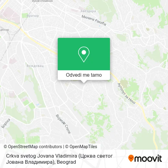 Crkva svetog Jovana Vladimira (Црква светог Јована Владимира) mapa