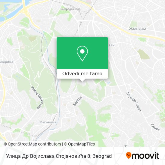 Улица Др Војислава Стојановића 8 mapa