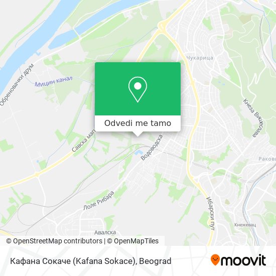 Кафана Сокаче (Kafana Sokace) mapa