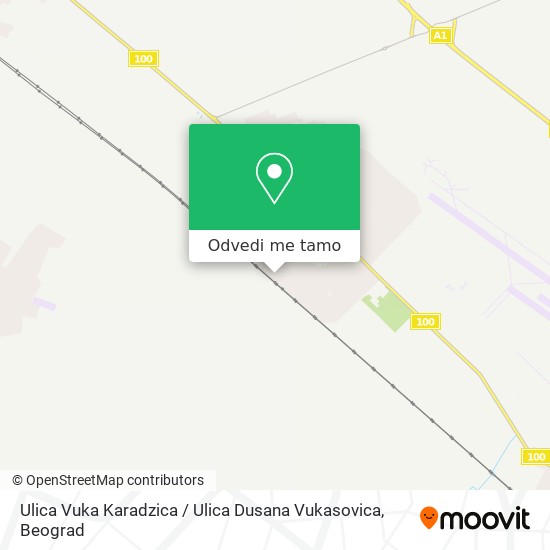 Ulica Vuka Karadzica / Ulica Dusana Vukasovica mapa