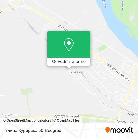 Улица Курирска 50 mapa