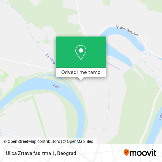 Ulica Zrtava fasizma 1 mapa