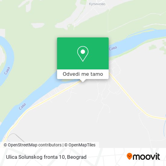 Ulica Solunskog fronta 10 mapa