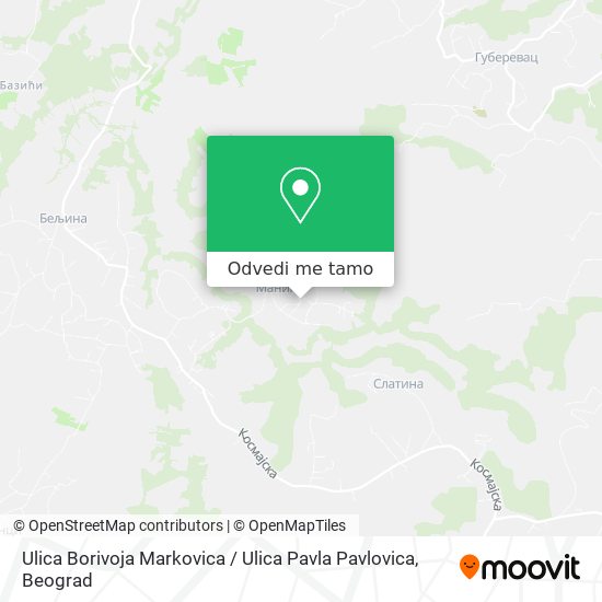 Ulica Borivoja Markovica / Ulica Pavla Pavlovica mapa