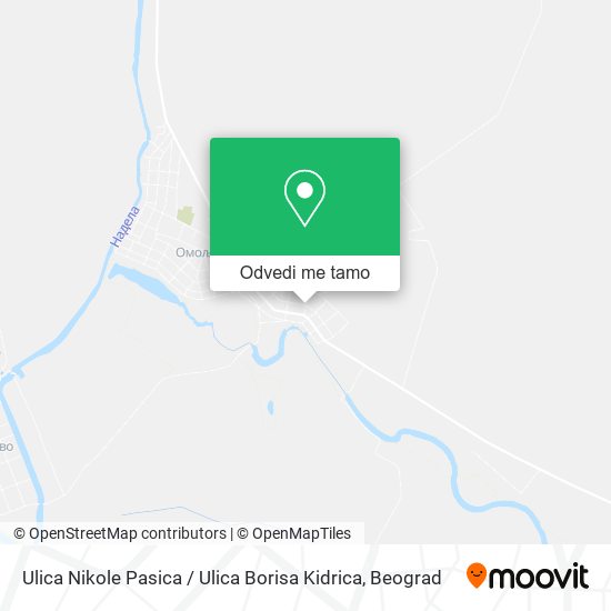 Ulica Nikole Pasica / Ulica Borisa Kidrica mapa