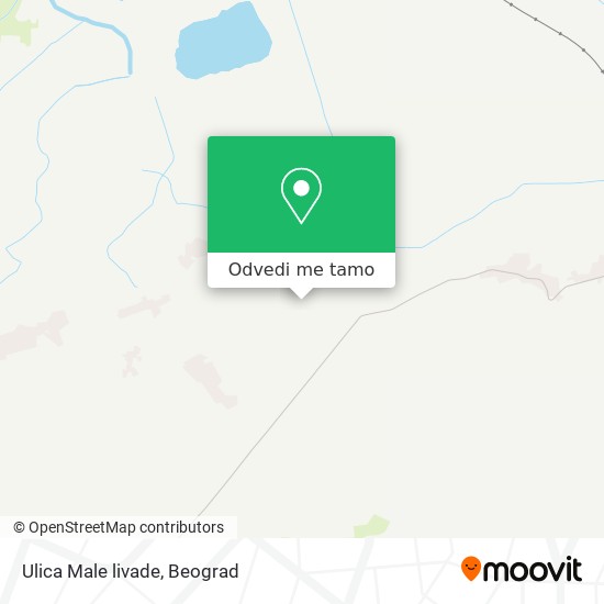 Ulica Male livade mapa