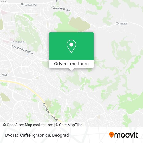 Dvorac Caffe Igraonica mapa