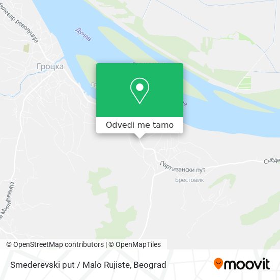 Smederevski put / Malo Rujiste mapa