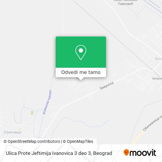 Ulica Prote Jeftimija Ivanovica 3 deo 3 mapa