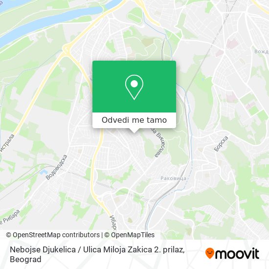 Nebojse Djukelica / Ulica Miloja Zakica 2. prilaz mapa