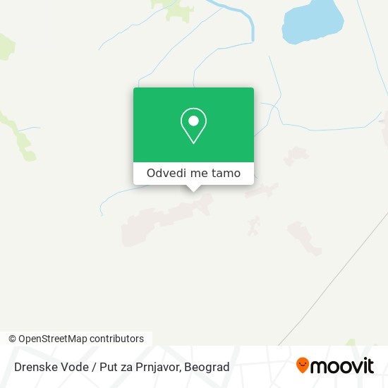 Drenske Vode / Put za Prnjavor mapa