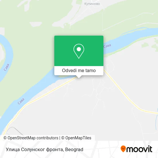 Улица Солунског фронта mapa