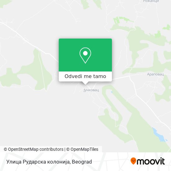 Улица Рударска колонија mapa