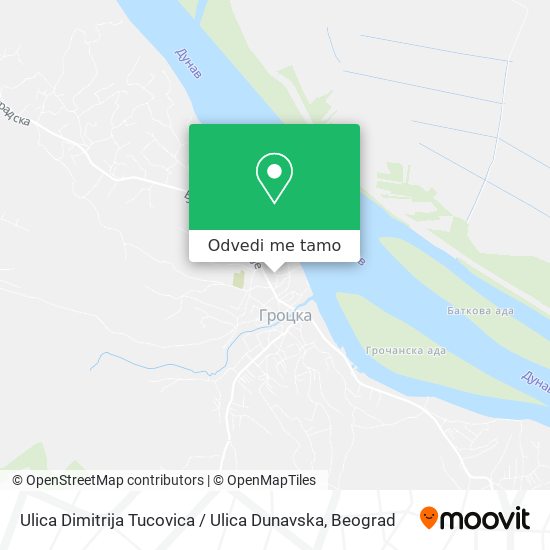 Ulica Dimitrija Tucovica / Ulica Dunavska mapa