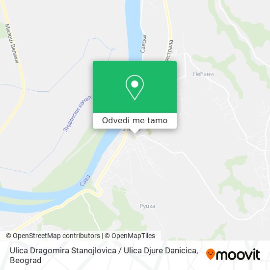 Ulica Dragomira Stanojlovica / Ulica Djure Danicica mapa