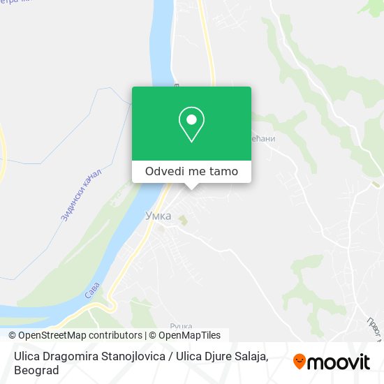 Ulica Dragomira Stanojlovica / Ulica Djure Salaja mapa