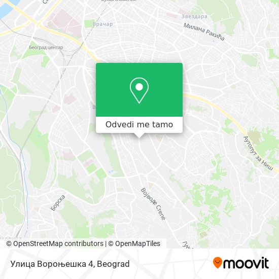 Улица Вороњешка 4 mapa