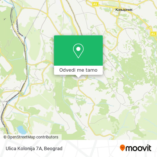 Ulica Kolonija 7А mapa