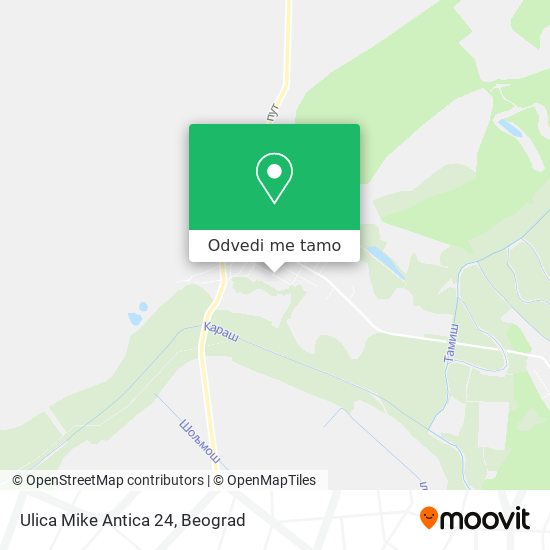 Ulica Mike Antica 24 mapa