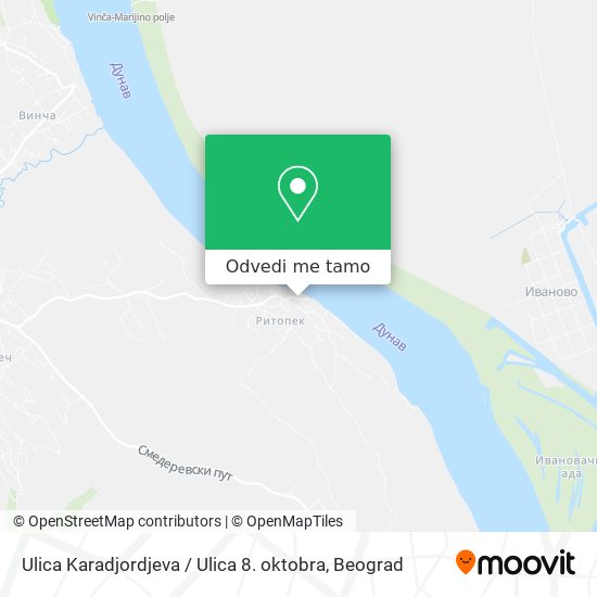 Ulica Karadjordjeva / Ulica 8. oktobra mapa