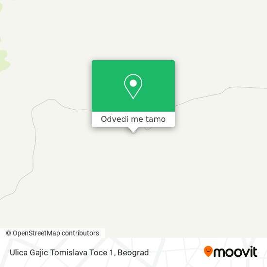 Ulica Gajic Tomislava Toce 1 mapa