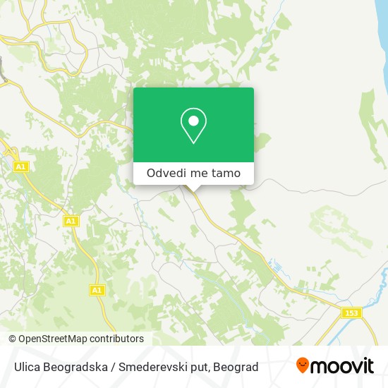 Ulica Beogradska / Smederevski put mapa