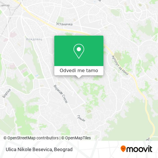 Ulica Nikole Besevica mapa