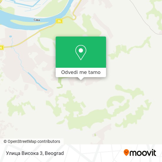 Улица Висока 3 mapa