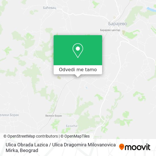 Ulica Obrada Lazica / Ulica Dragomira Milovanovica Mirka mapa