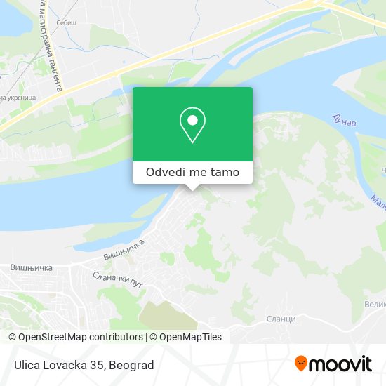 Ulica Lovacka 35 mapa