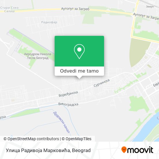 Улица Радивоја Марковића mapa