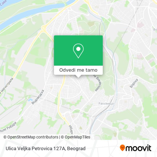 Ulica Veljka Petrovica 127А mapa