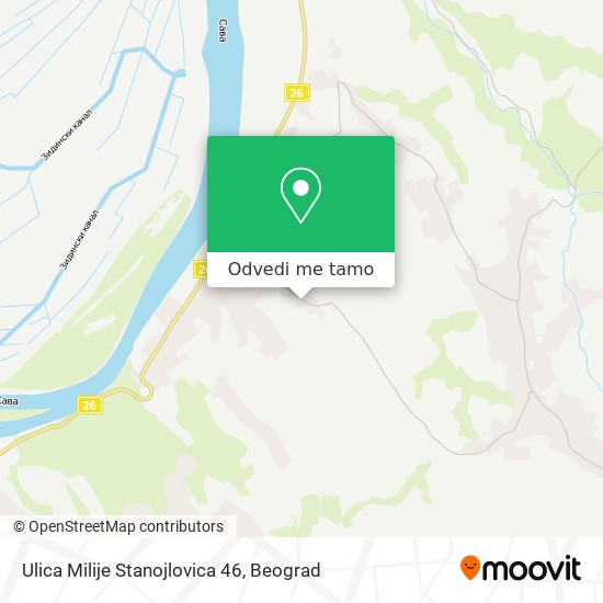 Ulica Milije Stanojlovica 46 mapa