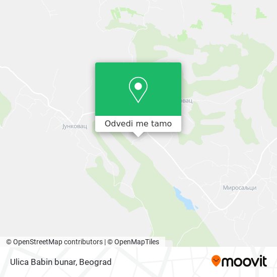 Ulica Babin bunar mapa