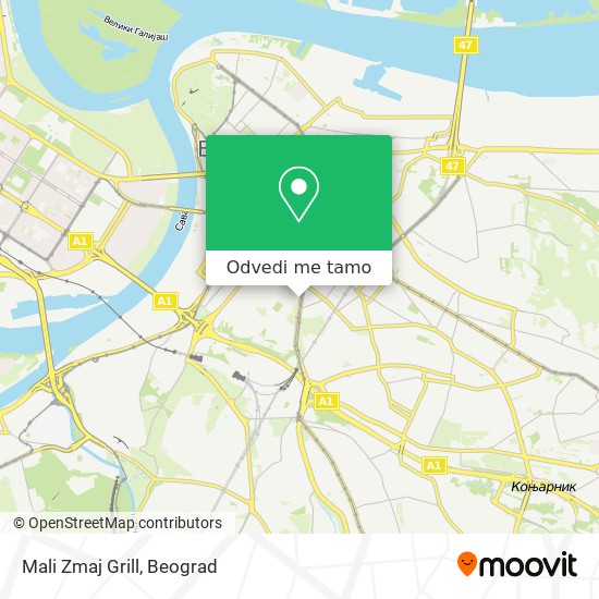 Mali Zmaj Grill mapa