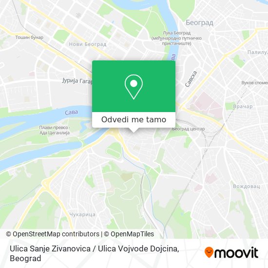 Ulica Sanje Zivanovica / Ulica Vojvode Dojcina mapa